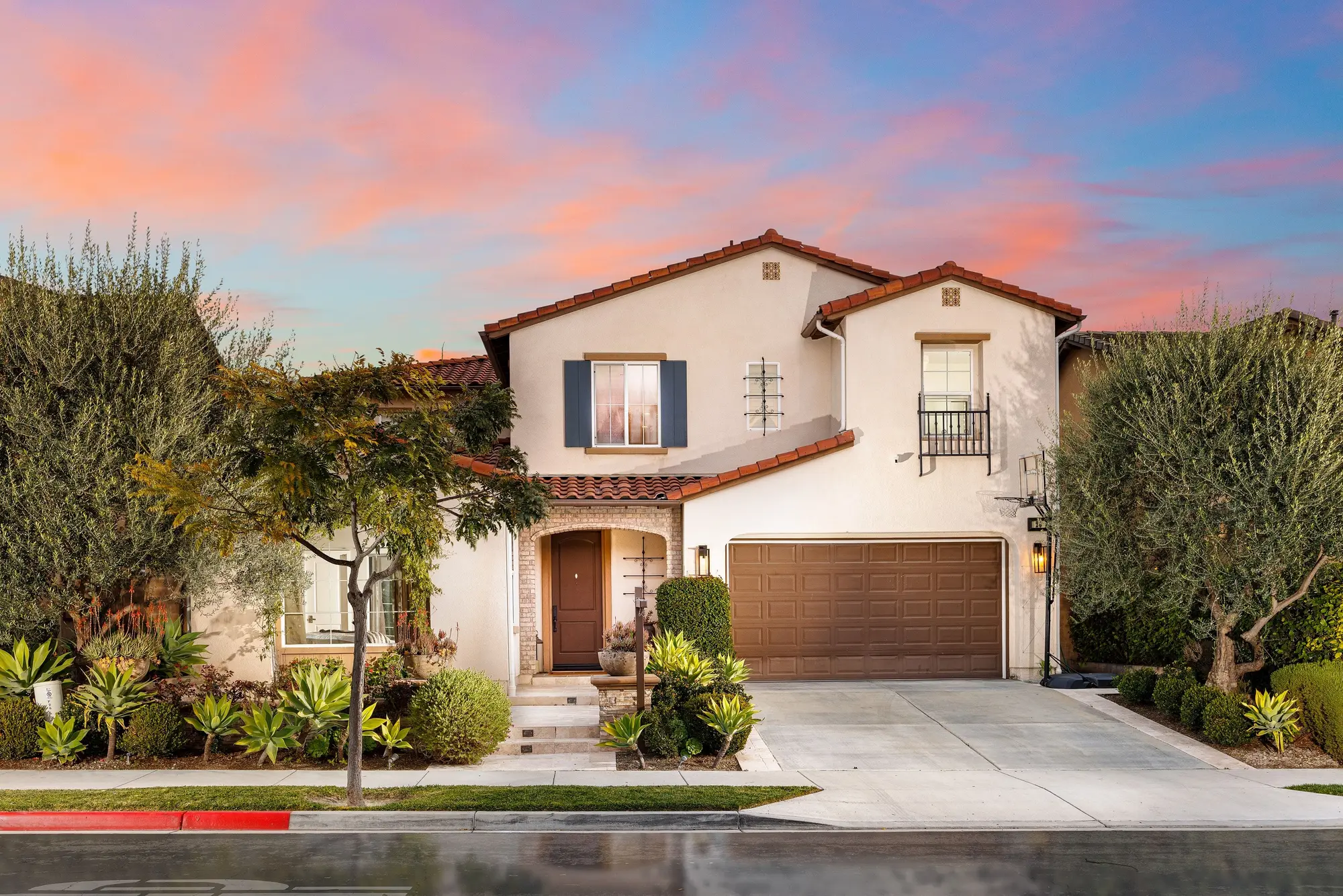 String Lights and an Orb Chandelier — exterior, Aliso Viejo real estate photography