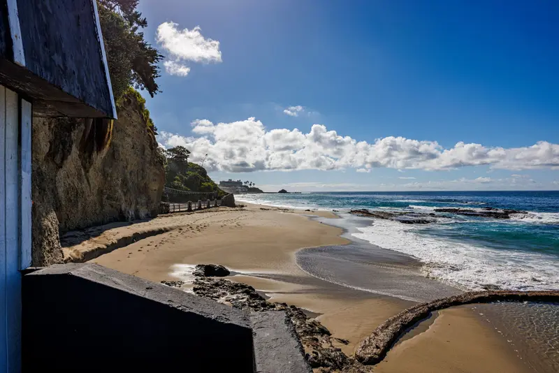 Beach path below the bluff — Laguna Beach real estate photography