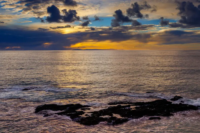 Sunset over the Pacific — Laguna Beach real estate photography