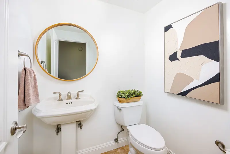 Powder bathroom detail — Mission Viejo real estate photography
