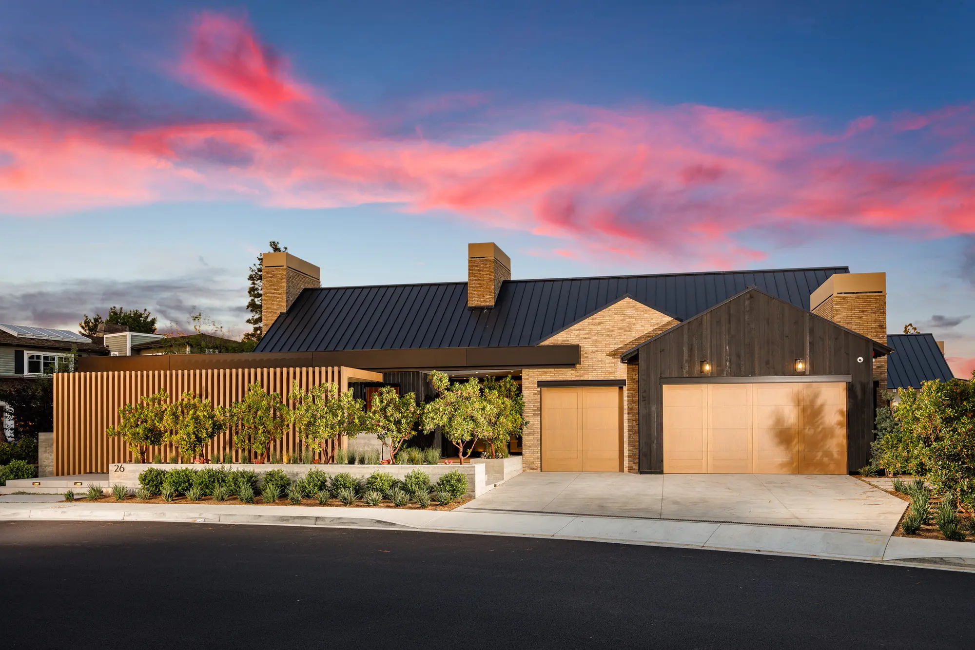 Custom Home — exterior, Newport Beach (Big Canyon) real estate photography