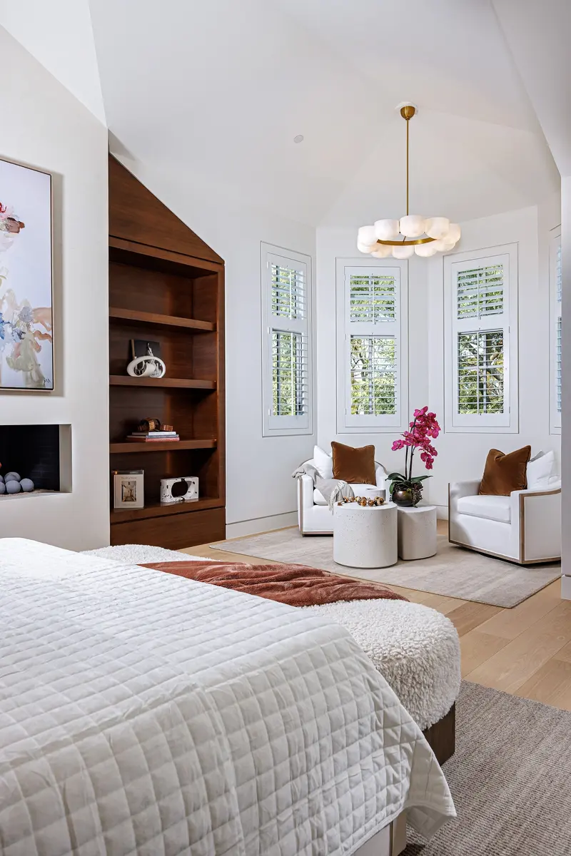 Primary suite sitting retreat — Newport Beach real estate photography