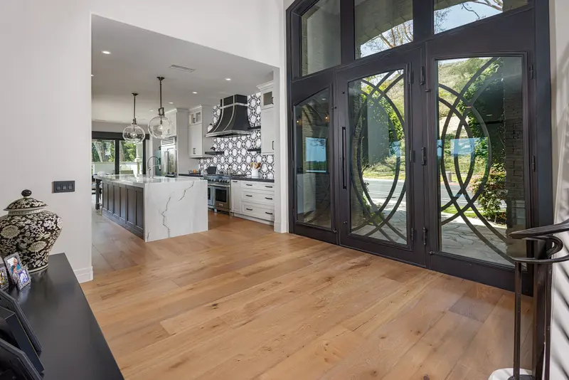Wrought iron and glass entry doors — San Juan Capistrano real estate photography