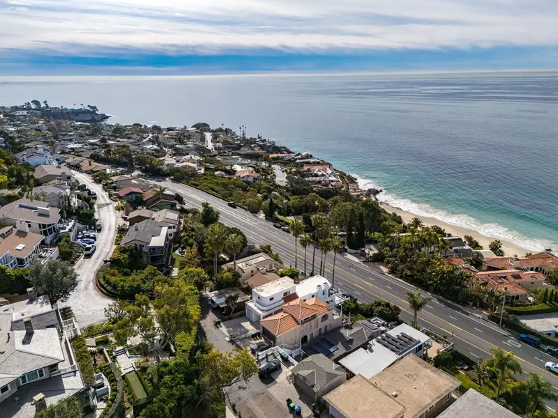 Aerial view of the South Laguna coastline — Laguna Beach real estate photography